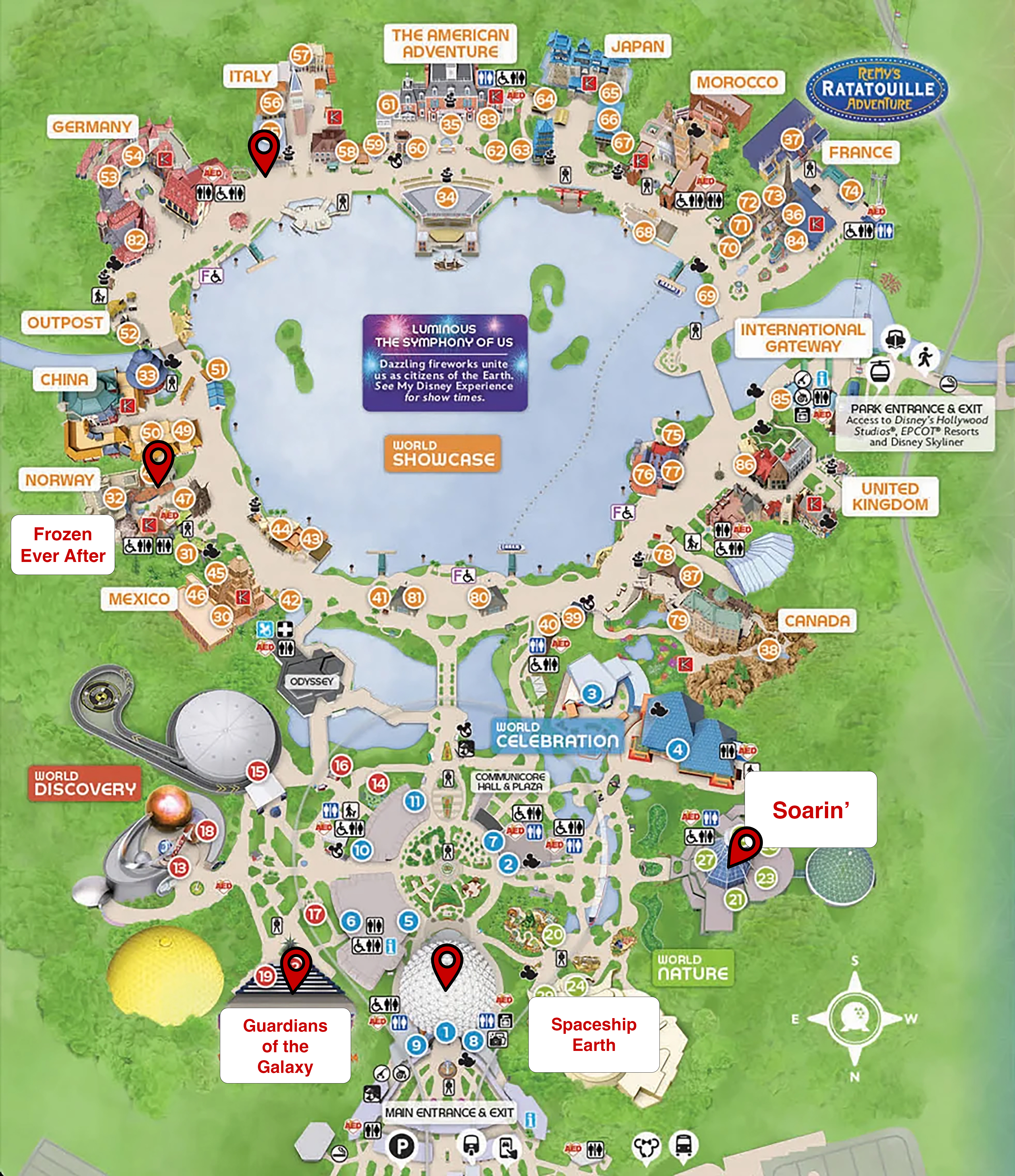 EPCOT Map